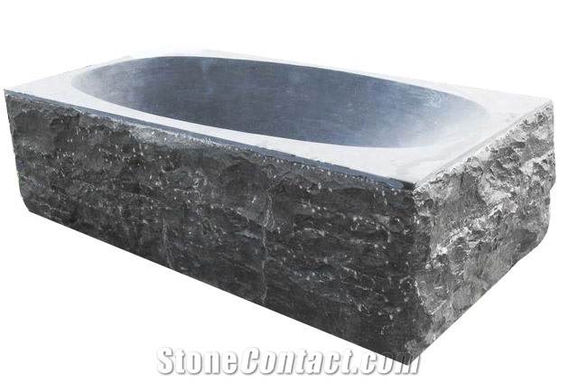 Oval Bathtub(natural Surface), Blue Limestone
