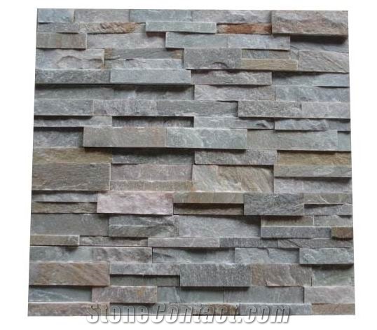 Wall Cladding,Rusty Stacked Stone