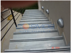 Parnonas Semi White Marble Staircases