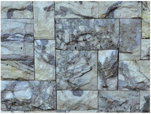Putihati Rock Split Wall Stone, Grey Marble Wall