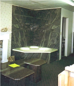 Diamond Green Granite Bath Design