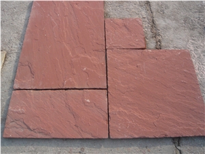 Agra Red Pattern Pavers, Agra Red Sandstone Tiles