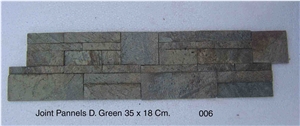 Deoli Green Joint Pannel 35x18cm, Deoli Green Slate Cultured Stone