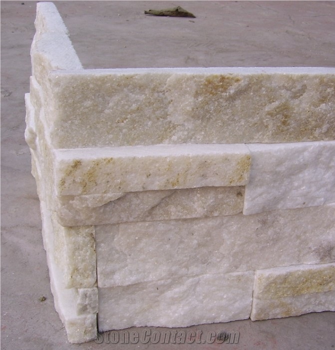 Best Natural Super White Quartzite Slate Wall Clad