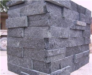 Black Wall Cladding Stones， Black Quartzite