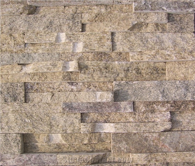 China Stacked Wall Panel，Sesame Granite