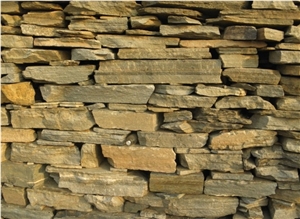 Quartzite Random Walling, Beige Quartzite Walling