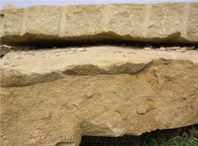 Sandstone Blocks, China Beige Sandstone