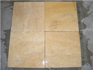 Asian Gold Honed & Tumbeled - Wet, India Yellow Marble Slabs & Tiles