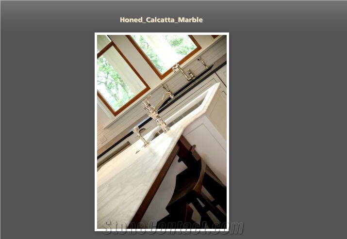 Honed Calacatta Marble Countertop, Calacatta Gold White Marble Countertop