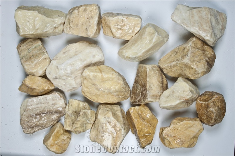 Lemmon GS 60-90 Pebble Stone, Yellow Marble Pebble Stone