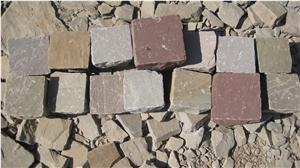 Sandstone Natural Cobbles (Color: Mint, Multi Color, Autumn Brown, Kandla Grey)