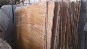 Lemon Travertine, Iran Yellow Travertine Slabs & Tiles