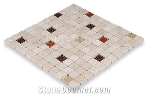 Serena Beige Marble and Glass Mix Mosaic