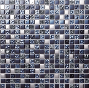 Mini Feature Wall Glass Mosaic Tile