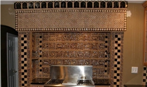 Glass Tile, Mosaic Backsplash, Traditional Kitchen Design
