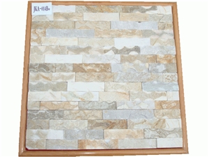 Natural Culture Stone, Beige Slate Cultured Stone/Stacked Stone for Wall Panel