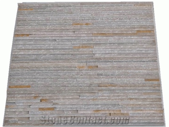 Natural Culture Stone Wall Cladding, Beige Slate Wall Cladding