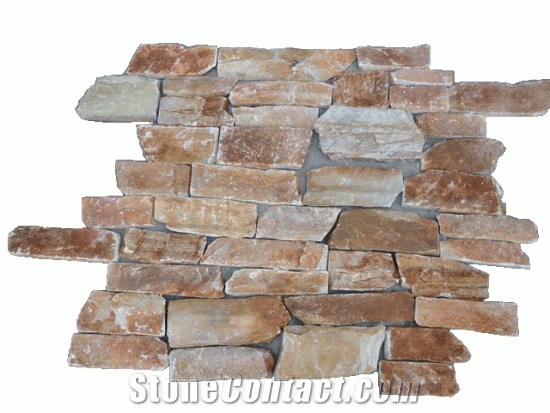 Slate Cement Natural Cultured Stone/ Stacked Stone/ Ledge Stone for Wall Panel Cladding