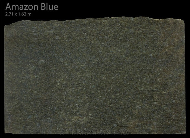 Amazon Blue Granite Slabs, Brazil Blue Granite