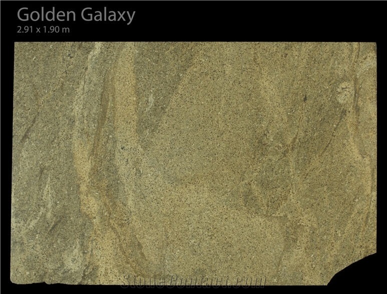 Golden Galaxy Granite Slabs, Brazil Yellow Granite