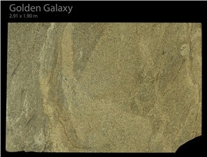 Golden Galaxy Granite Slabs, Brazil Yellow Granite