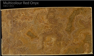 Multicolor Red Onyx