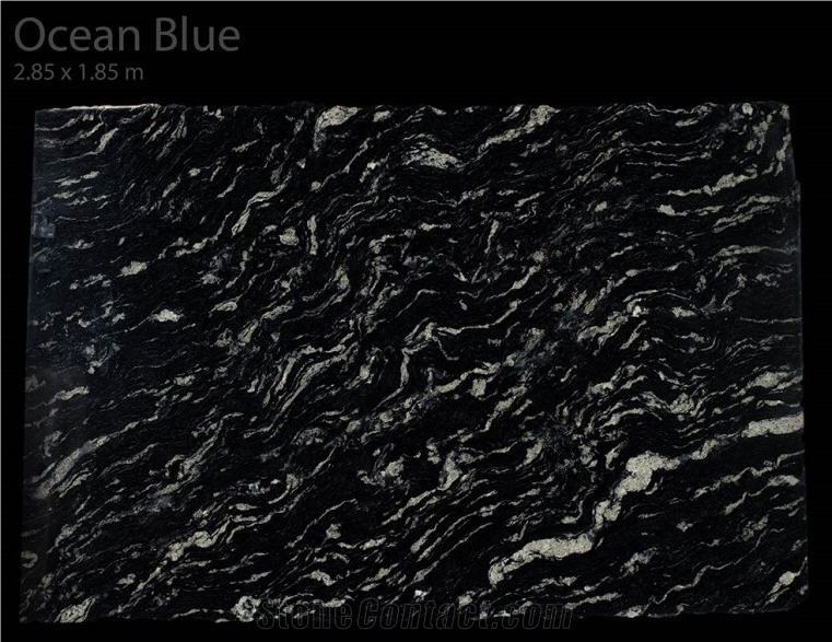 Ocean Blue, Blue Fantasy Granite Slabs