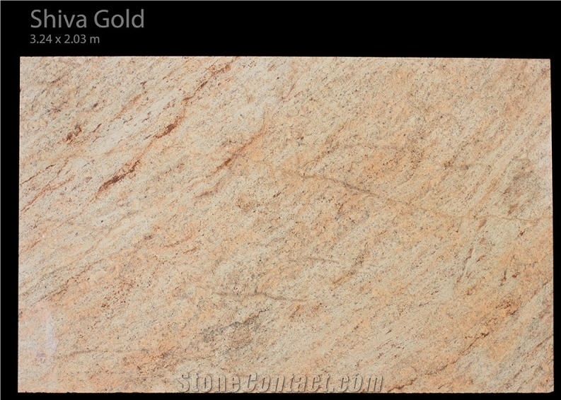 Shiva Gold Granite Slabs, India Yellow Granite