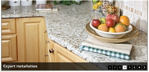 White Granite Kitchen Bench Top, Aqualux White Granite Bench Top