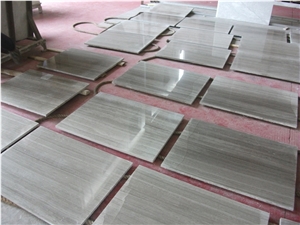 Grey Wood Grain Marble Tiles, Grey Wood Vein Marble Tiles, Wooden Grey Marble Tiles 24x24