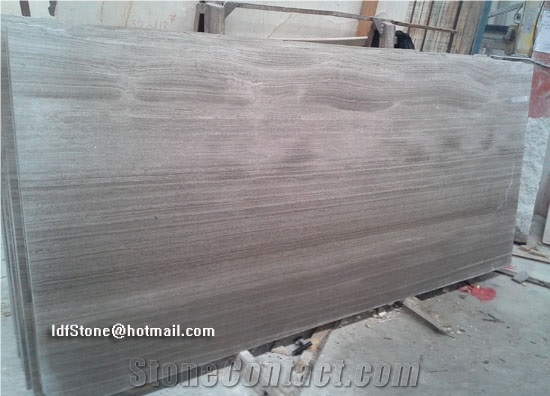 Grey Wooden Marble Salbs 240upx120upx1.5cm, Grey Wood Grain Marble Slabs