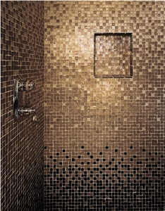 Suede Tessera Glass Mosaic Bathroom Wall Mosaic
