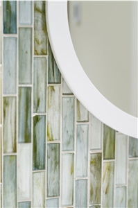 Tozen Ahou Silk Brick Glass Mosaic