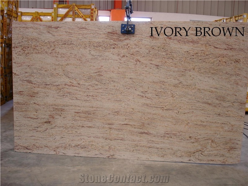 Ivory Brown Granite Slab & Tile