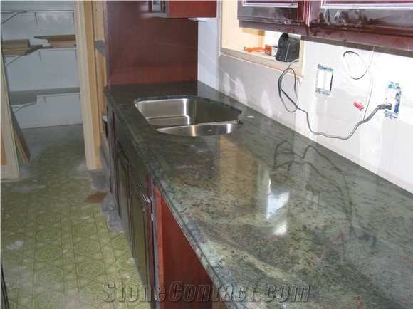 Green Jade,Kerala Green Granite Kitchen Counter Top