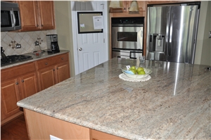 Ivory Chiffon Granite Kitchen Countertop, Beige Granite Kitchen Countertops