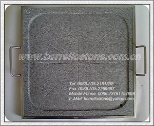 BBQ Granite Stone Plate, Grey Granite Plate