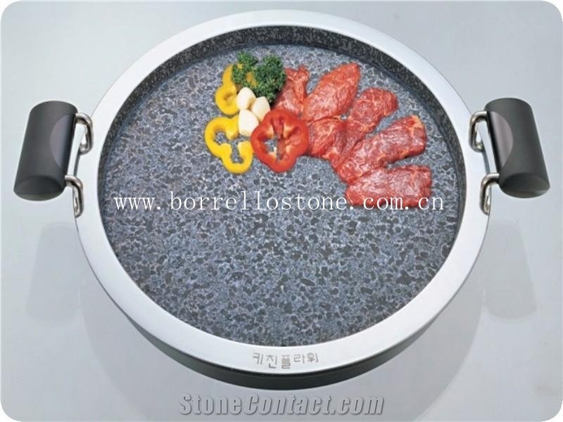 High Quality Stone Steak Cookware, Grey Granite Cookware