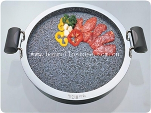 High Quality Stone Steak Cookware, Grey Granite Cookware