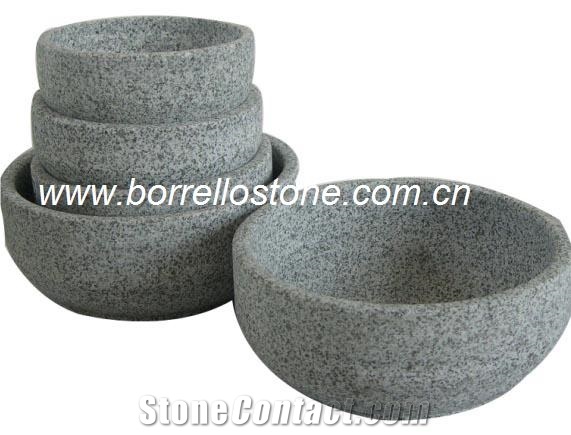 Hot Sales Stone Bowl, Grey Granite Bowls
