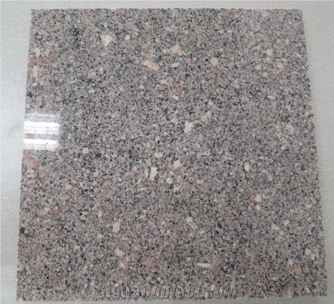 G375 Rushan Grey Granite, Shandong Grey Granite，Natural Polished G375 Slabs & Tiles