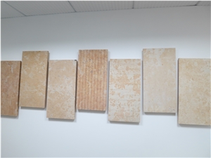 Gold Chinese Limestone Tiles, China Yellow Limestone Different Surface Sample Tiles-Good Price