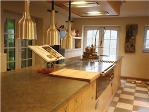 Kitchen Worktop in Pietra Verde, Green Limestone Kitchen Worktops