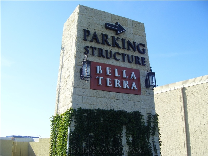 Texas Shell Stone Architectural Building, Beige Limestone Building, Walling