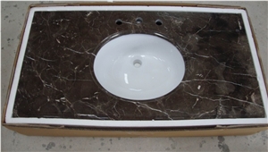 Nero Marquina Black Marble Bathroom Top