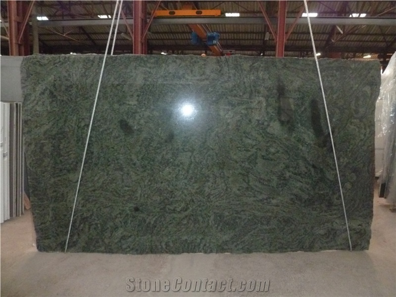 Verde Savana Granite Slabs, Brazil Green Granite
