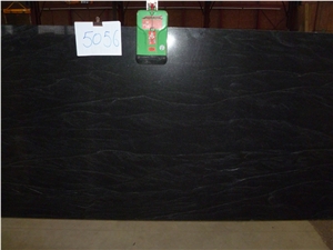 Virginia Mist Black Granite Slabs, United States Black Granite