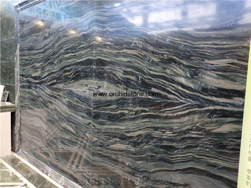 Green Marble in Book Match, Dragon Green Jade Marble Slabs