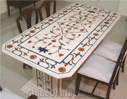 Marble Inlay Table Top